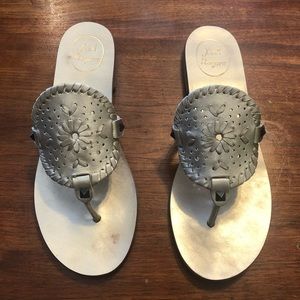 Jack Rogers Georgica Sandals Platinum 8.5
